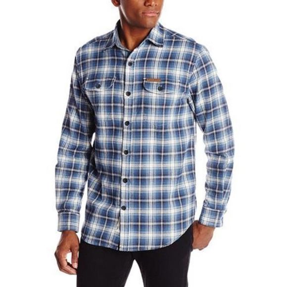 Field & Stream Other - Field & Stream Blue Plaid Long Sleeve Button Flannel Cotton Shirt Size Small